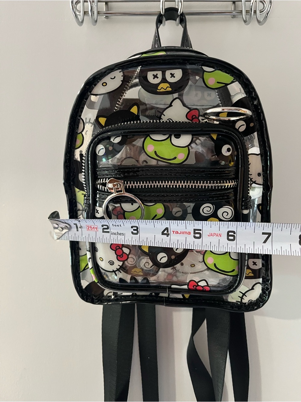 Dolls Kill Hello Kitty x Sanrio clear mini backpack